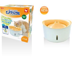 【肥貓寵物用品】日本GEX視窗型飲水機2.5L(內含濾芯一組)(小型犬貓兔)
