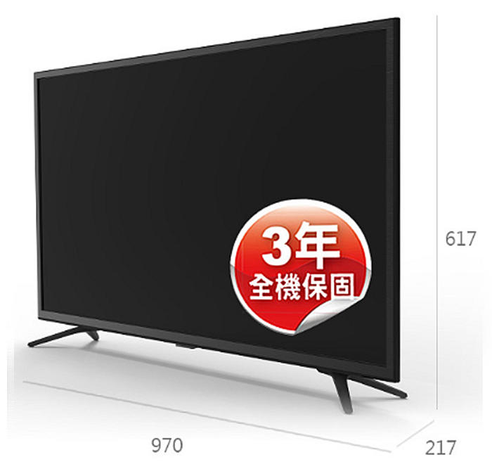 TATUNG 大同 43型 多媒體 液晶 電視/顯示器+視訊盒 DT-43B10