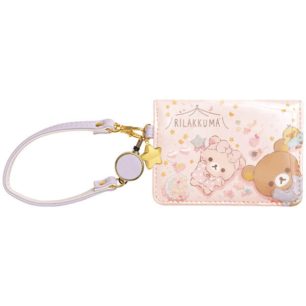 【懶熊部屋】Rilakkuma 日本正版 拉拉熊 懶懶熊 白熊 小雞 睡衣派對系列 伸縮式 票卡夾 證件套