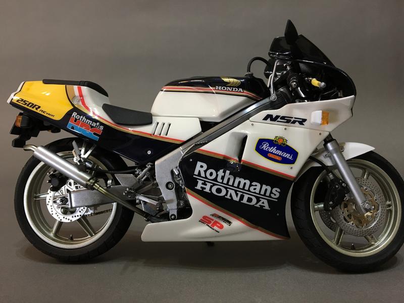 W-MAX MOTO模型製作 1/12 AOSHIMA HONDA NSR250R SP(MC18) 原廠羅士門配色版本
