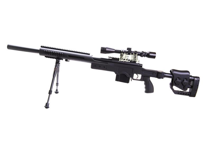 WELL 4410 狙擊槍 手拉 空氣槍 (BB槍BB彈玩具槍長槍模型槍步槍卡賓槍馬槍瞄準鏡狙擊鏡腳架