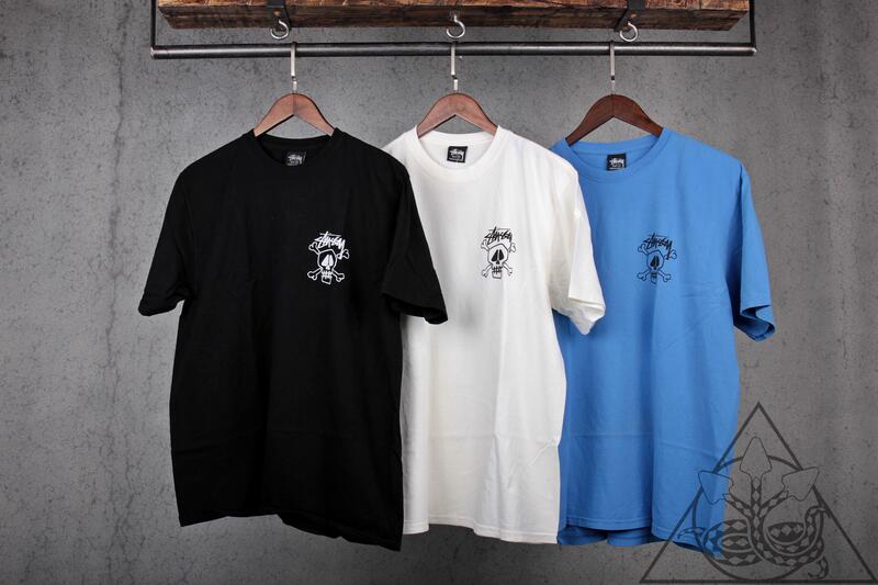 HYDRA】Stussy Skull & Bones Tee Pigment Dyed 骷髏短踢短T【SUY40