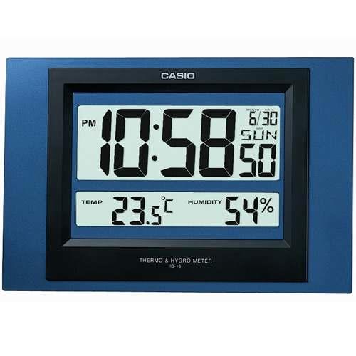 CASIO卡西歐台灣原廠公司貨附保證卡溫度 溼度 掛鐘ID-16S-2D 全新公司貨