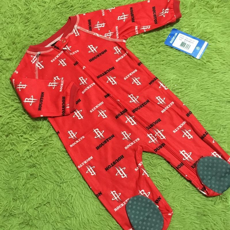 NBA 火箭 嬰兒連身睡衣