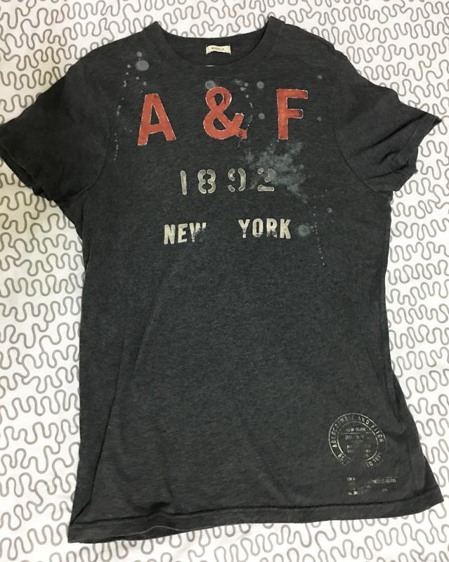 [美國自購真品] A&F 男生 Logo 短袖T恤 尺寸 M