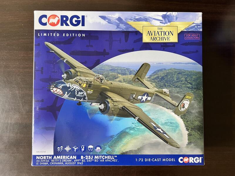 Corgi 1/72 AA35314 B-25J 轟炸機 1945 沖繩島 | 露天市集 | 全台最大的網路購物市集