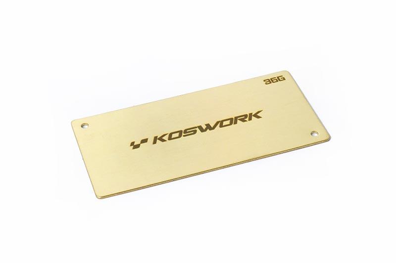 尼克模型 Koswork 36G 鋰電短電配重塊 94X46X1.0MM KOS04222