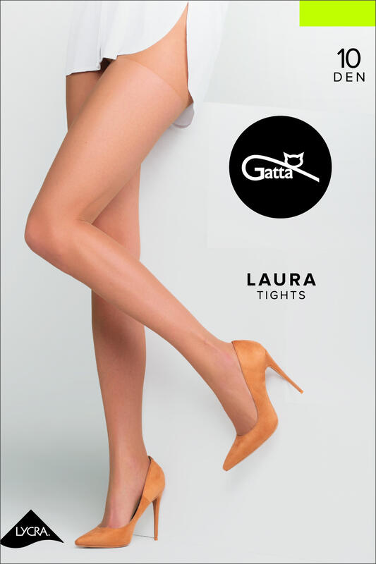 °☆就要襪☆°全新歐洲品牌 Gatta Laura 超薄萊卡透明絲襪(10DEN)