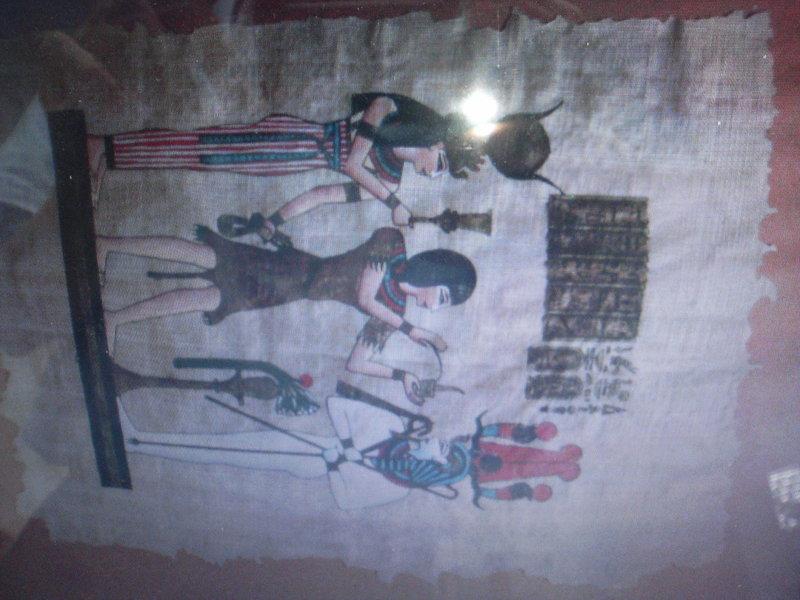 埃及文化縫紉布畫框