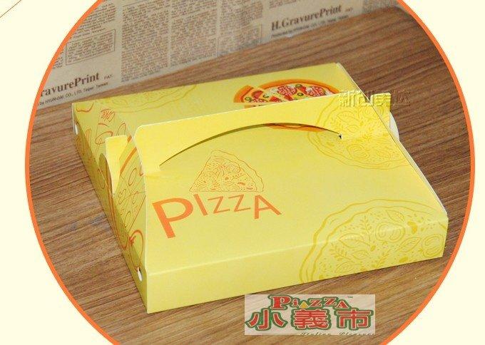[小義市]烘培工具比薩盒批薩打包盒 8/9寸手提披薩盒匹薩盒 pizza盒子71g