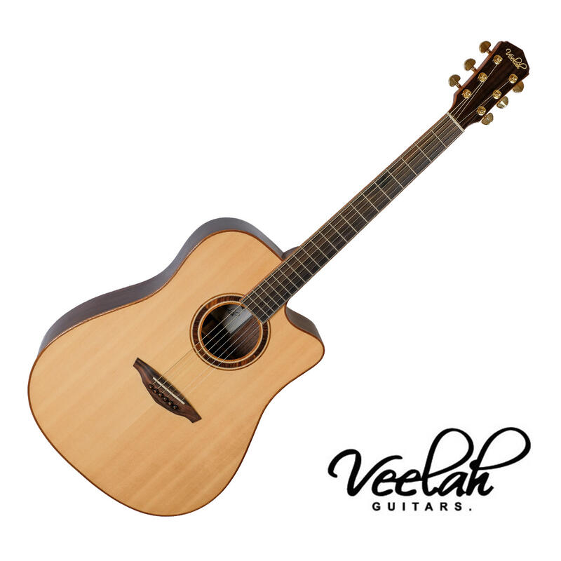 【他，在旅行】Veelah V6 DC 40吋 面背單 民謠吉他 雲杉面板 玫瑰木背板
