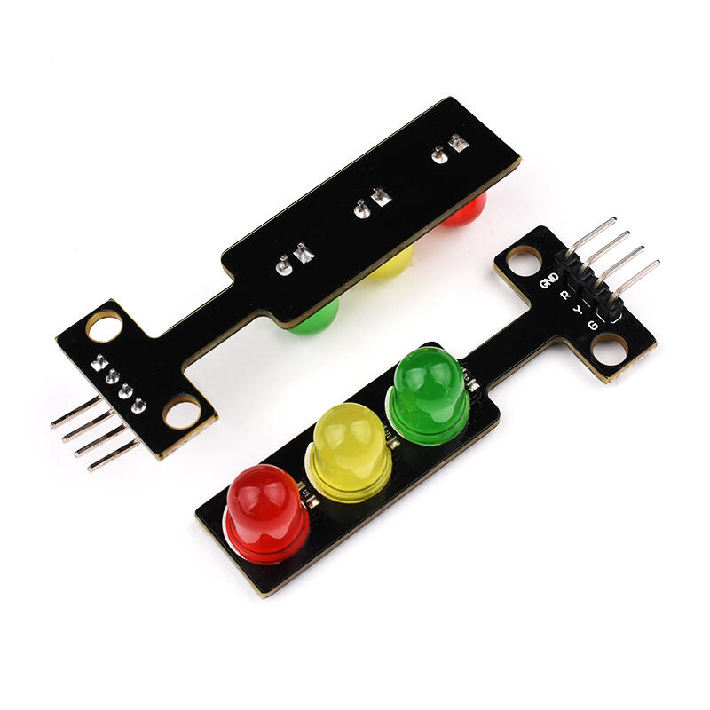 【鈺瀚網舖】▷29◁LED交通信號燈8mm大LED 紅綠燈發光模組（共陰）for Arduino、樹莓派、51