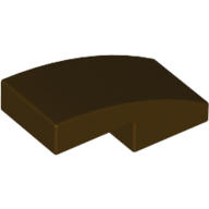 【樂高小角落】 Dark Brown Slope Curved 2x1 深棕色曲面 6046943 11477