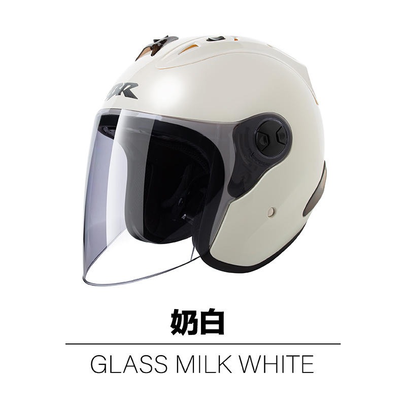 【JAP官網賣場】CBR  S-70 時尚 奶白  半罩安全帽  R帽 雙D扣(送電鍍片或墨片)二選一