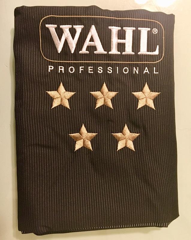 WAHL專業圍巾 理髮圍巾 barber專用 高質感刺繡（現貨）