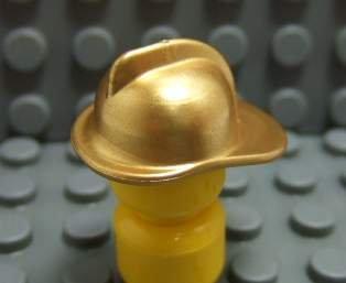 【積木2010】樂高 LEGO 金色 消防帽 / 救火員帽 / 3834 / Metallic Gold (C-05)