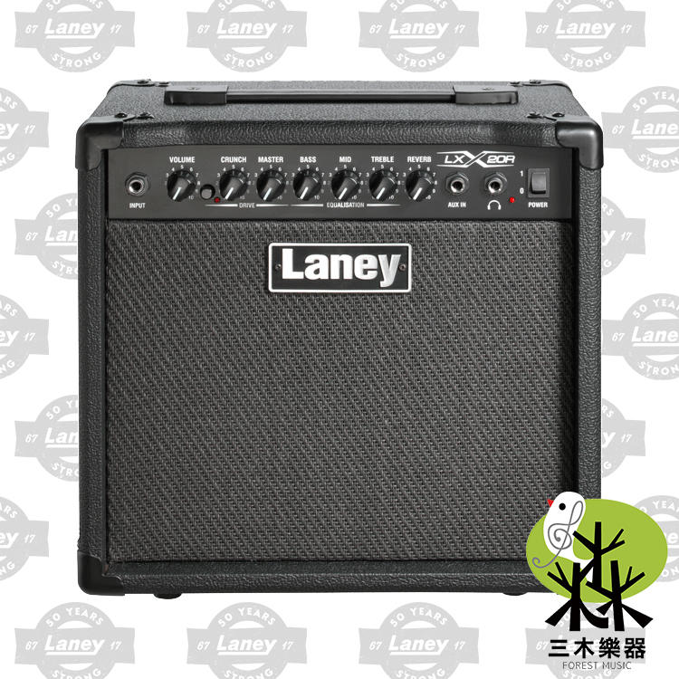 【三木樂器】公司貨 Laney LX20R LX-20R 電吉他 音箱 電吉他音箱 吉他音箱 LX20 20W 20瓦