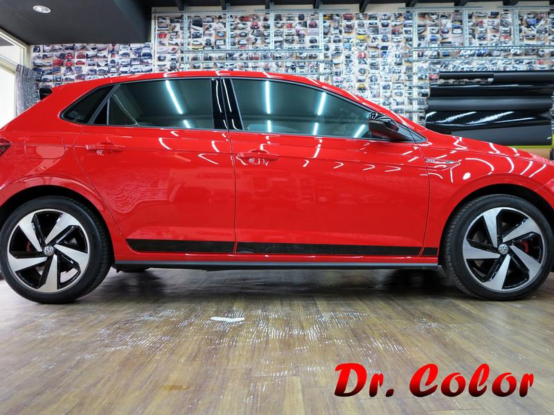 Dr. Color 玩色專業汽車包膜 Volkswagen Polo GTI 車身線條客製化 (3M 1080)