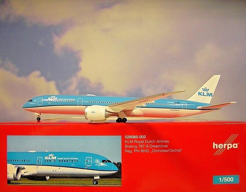 1/500 Herpa 荷蘭皇家航空 KLM 787-9 蘭花 Orchid PH-BHO  528085-002