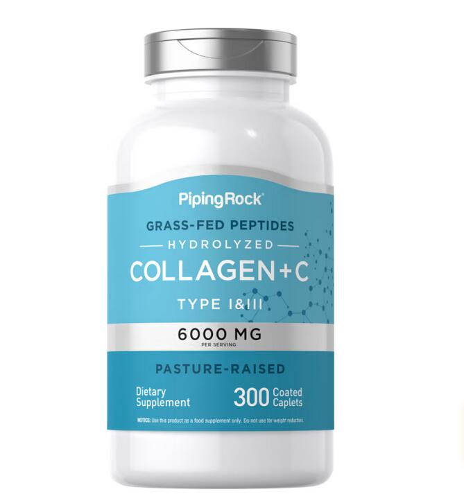【天然小舖】Piping Rock 膠原蛋白 Hydrolyzed Collagen 第一、三型 水解膠原蛋白 300顆