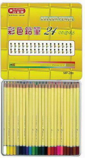 【文具通】PLATINUM 白金 MP-200 24色 彩色 色鉛筆 A1340