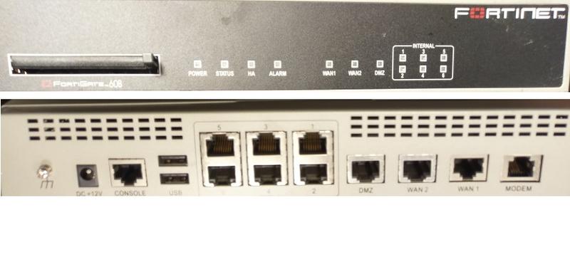 二手Fortinet Fortigate 60B Firewall 網路防火牆(上電有反應當測試報