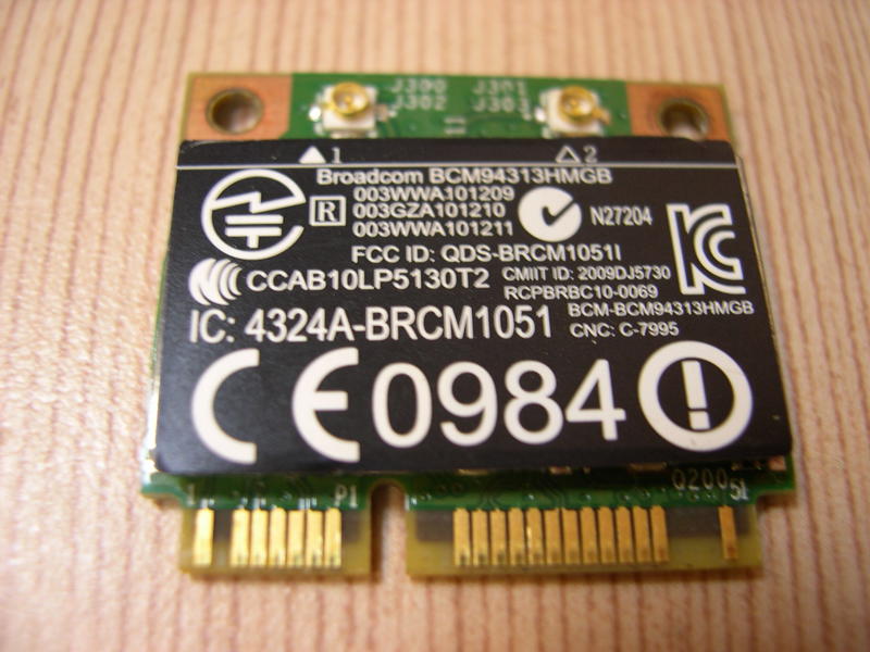 BroadCom BCM94313HMGB 657325-001 Wifi + 藍芽 4.0 筆電 無線網卡