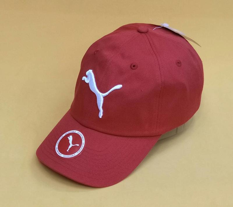 尼莫體育 PUMA 可調式 基本系列棒球帽 運動帽子 老帽 電繡 刺繡 紅色 05291973