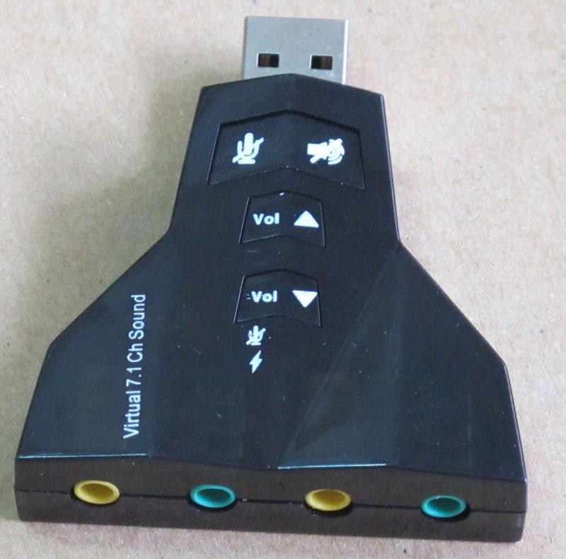 必客喜3C~全新 太空梭 雙耳機雙麥克風 7.1聲道迷你3D USB 音效卡 多邊形聲卡 PD560