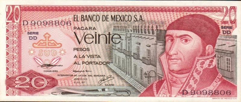 墨西哥-1977年20披索