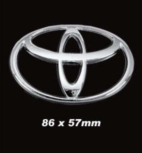 圓夢工廠 Toyota 牛頭標誌 金屬鍍鉻 86 X 57 mm