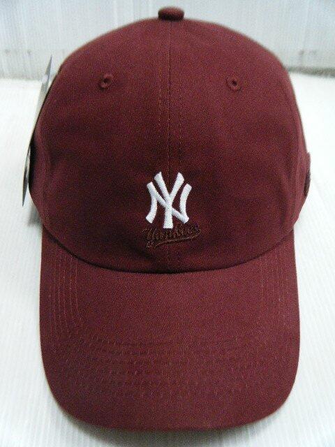 新莊新太陽 MLB 美國職棒 大聯盟 5762004-180 紐約 洋基 老帽 棒球帽 球迷帽 酒紅 可調式 特550