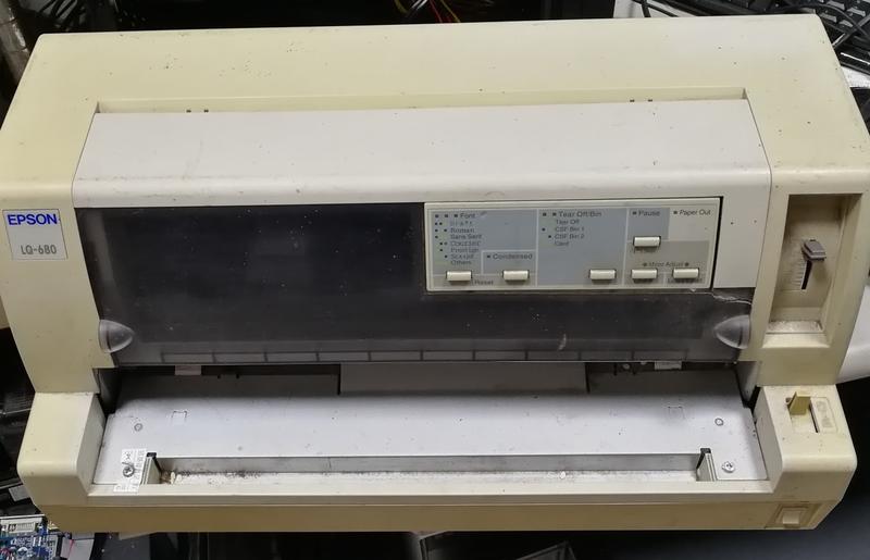 二手測試不良品  Epson LQ-680 點矩陣印表機 
