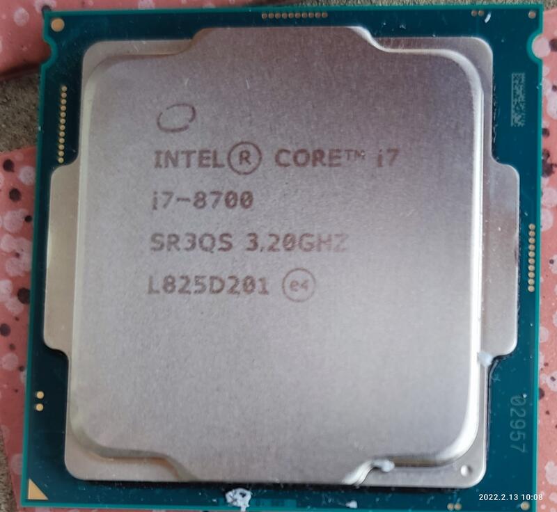 動作未確認 Intel i7 8700