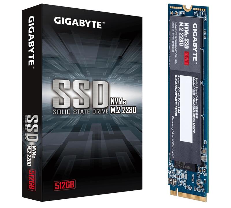 技嘉 NVMe M.2 SSD 256G / 512G PCIe SSD GP-GSM2NE3512GNTD