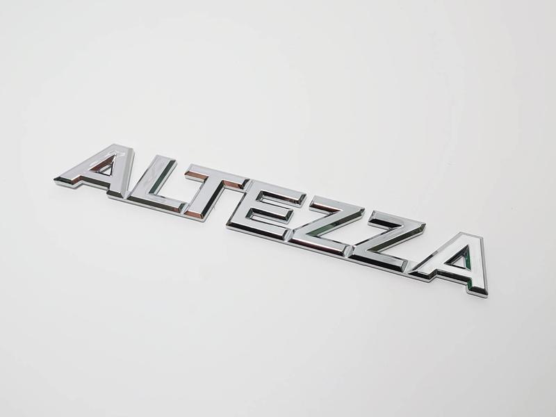 圓夢工廠 Lexus Toyota ALTEZZA Altezza 改裝 鍍鉻銀 字貼 字標 同原廠178 * 24mm