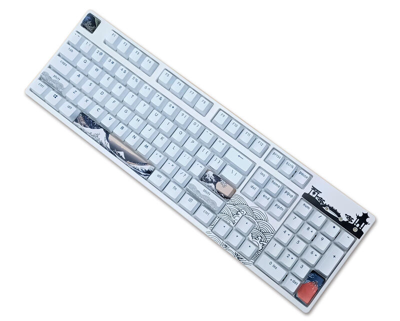 KBParadise 鍵盤天堂 新V100K3-W 巨浪,躍雪白,機械式鍵盤,無光