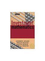 《Investment Mathematics》Adams│九成新