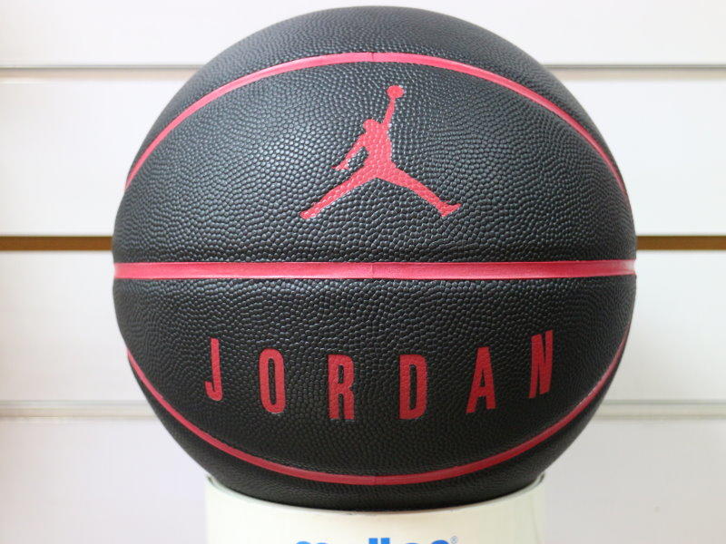 (布丁體育)NIKE JORDAN JKI1205307 黑紅 合成皮籃球 標準七號室內外球 另賣 MOLTEN 斯伯丁