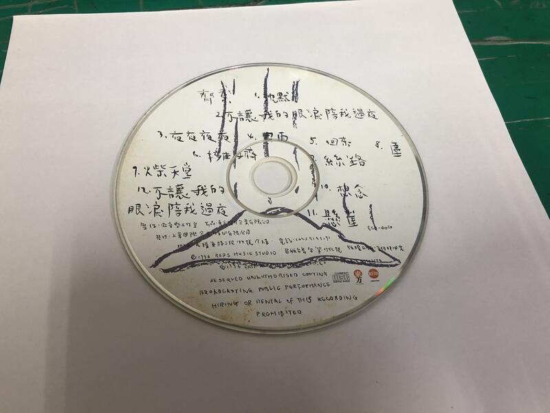 二手裸片 CD 專輯 齊秦 絲路 1996年東方唱片 <Z111>