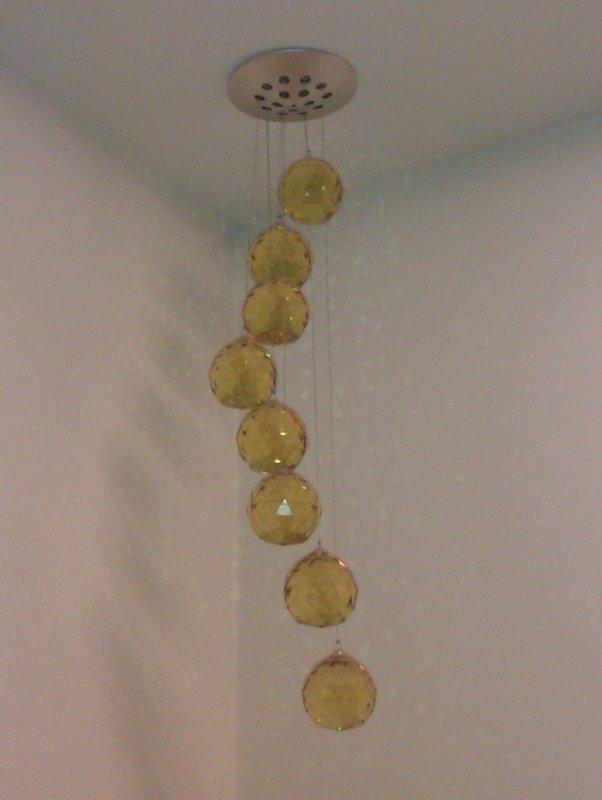 八顆黃水晶吊飾