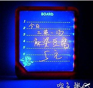 【樂器王www.u75.biz 】韓國浪漫 螢光留言板 發光寫字板 手寫板 LED留言板 螢光筆