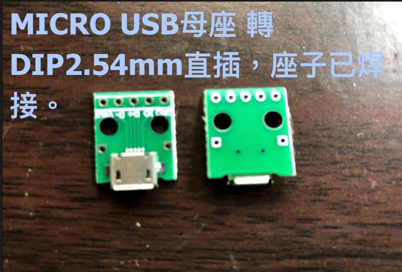 MICRO USB母座 轉DIP2.54mm直插 船型開關 小開關 搖頭開關 鈕子開關 diy 電機 馬達 砂輪機 磨片