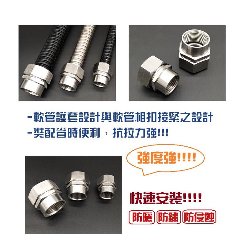 【全宏五金】不鏽鋼 防水盒接頭 💧 白鐵 304 防水接頭 防水軟管 箱式通用端式接頭 (內牙型) 單個販售 | 露天市集 | 全台最大的網路購物市集