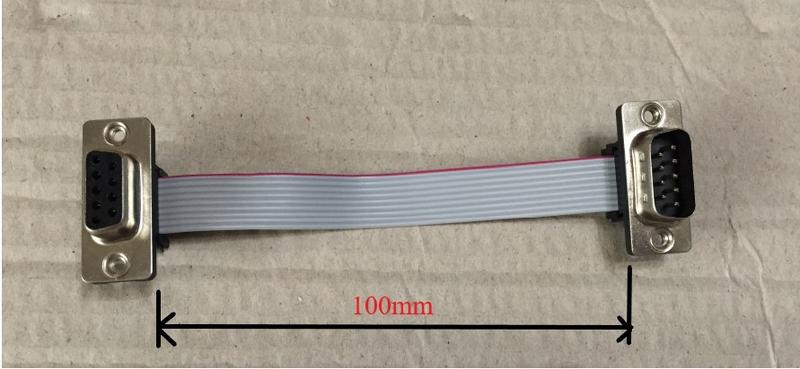 【IF】DB9 公轉母 cable,RS-232 延長線,內接灰排線,10cm,D-SUB 9pin