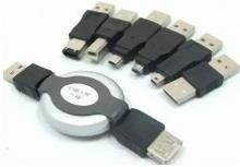 1394轉換頭套裝 USB轉接頭 T型/列印/1394等 6件套裝
