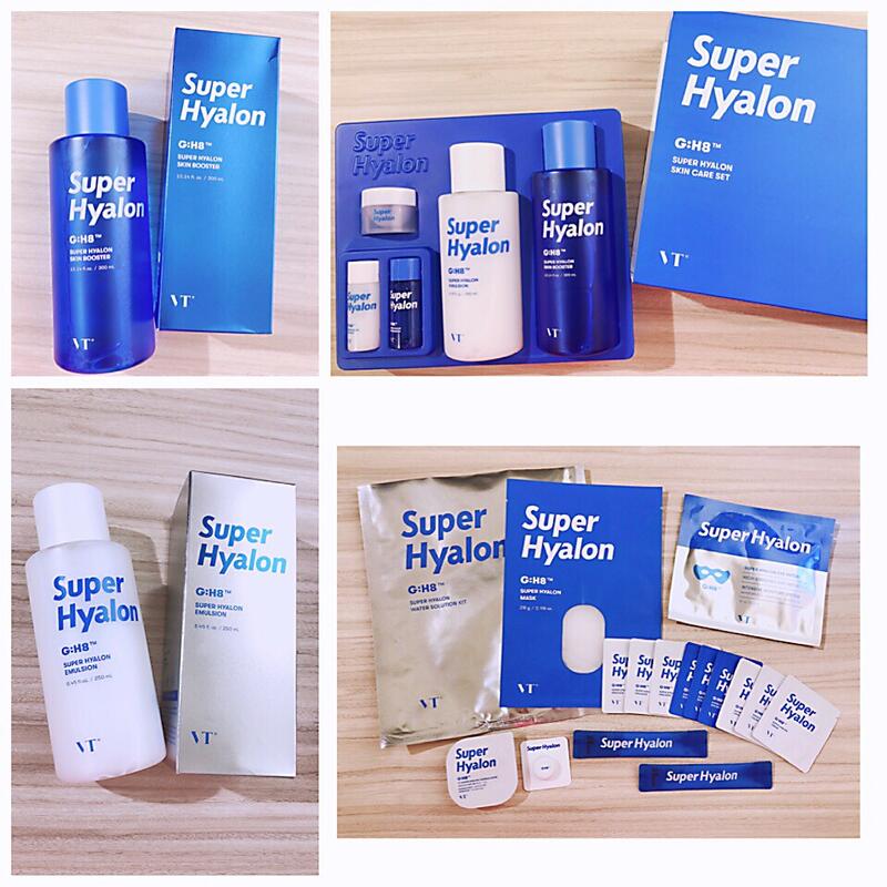 韓國 VT Super Hyalon G:H8™ 超级玻尿酸 化妝水、乳液、5件套組、旅行組