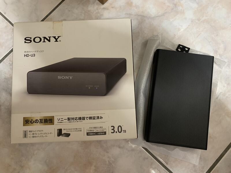 Sony HD-U3 3TB 黑 USB 3.2 Gen 1 3.5吋 外接式 硬碟