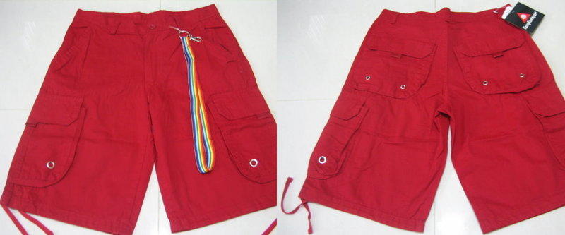 sun-e超薄柔軟多口袋短褲(321-806-05)紅.(04)寶藍(03)咖啡(07)黑(06)紫.潮流(酷)款