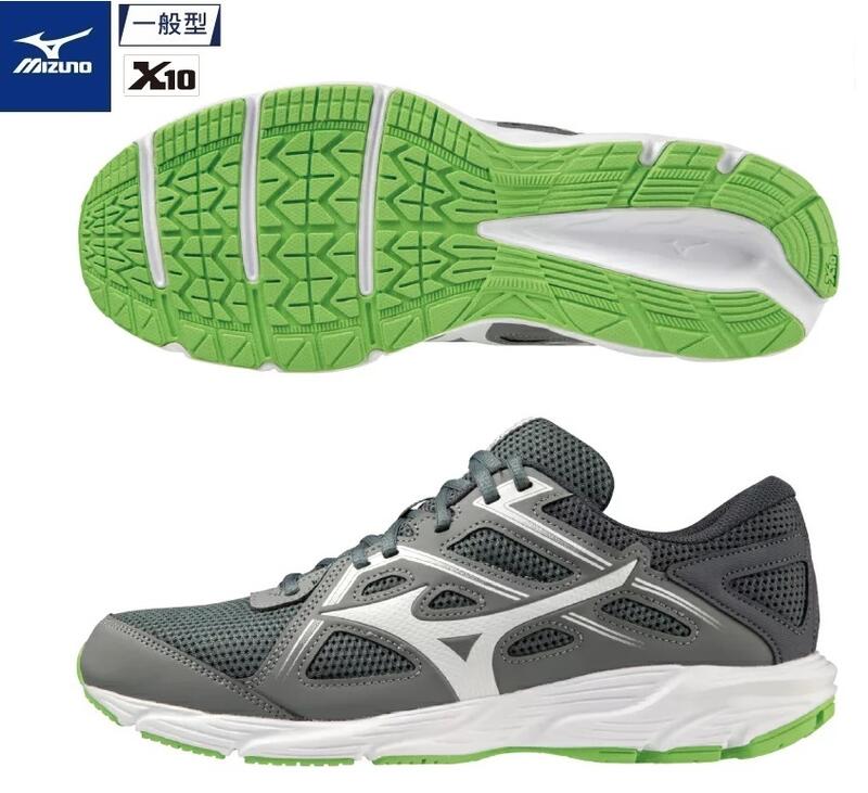 貝斯柏~美津濃MIZUNO SPARK 8 灰綠色一般型男款慢跑鞋 K1GA230353 新款上市超低特價$1180/雙